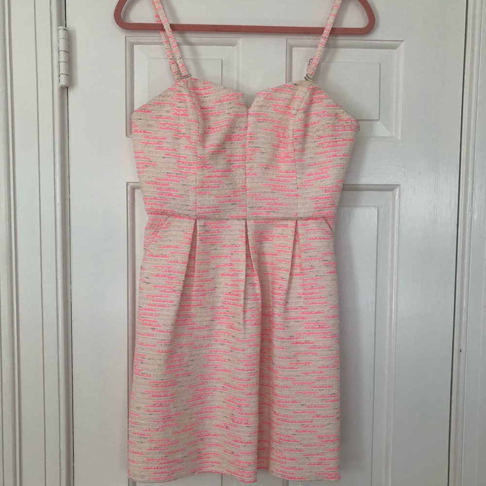 Lily Pulitzer Look-a-like Pink & White Mini Dress